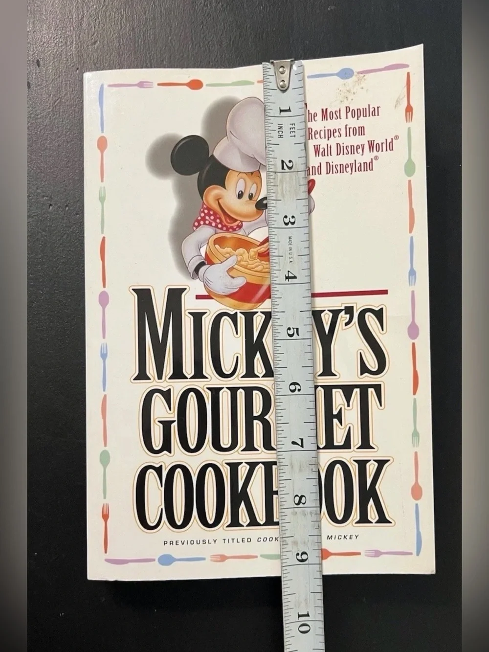 Vintage Disney Recipe Book Mickey’s Gourmet Cookbook 1994 First Edition